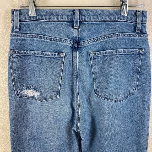 J.Brand 1212 Runway High-Rise Distressed Medium Wash Straight Jean - Picture 8 of 11